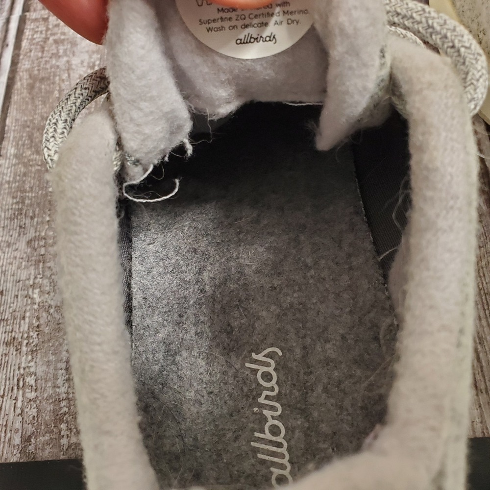 Allbirds Womens Wool Runner Mizzle Light Gray White Size 9 - Picture 12 of 15